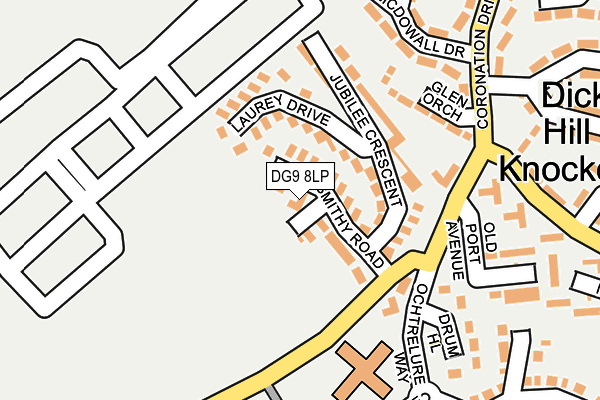 DG9 8LP map - OS OpenMap – Local (Ordnance Survey)