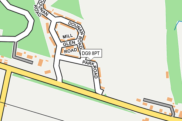 DG9 8PT map - OS OpenMap – Local (Ordnance Survey)