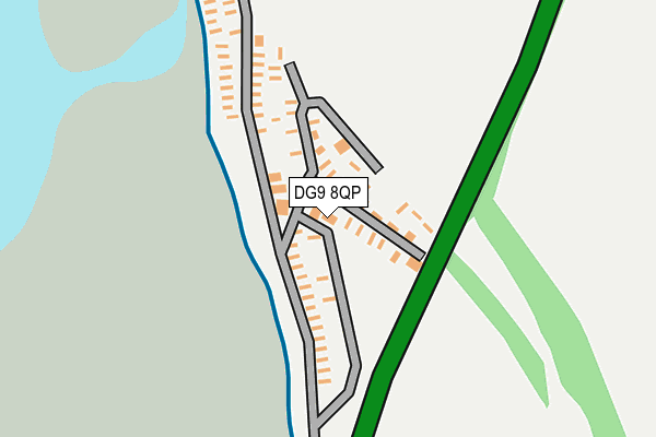 DG9 8QP map - OS OpenMap – Local (Ordnance Survey)