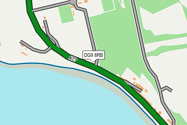 DG9 8RB map - OS OpenMap – Local (Ordnance Survey)