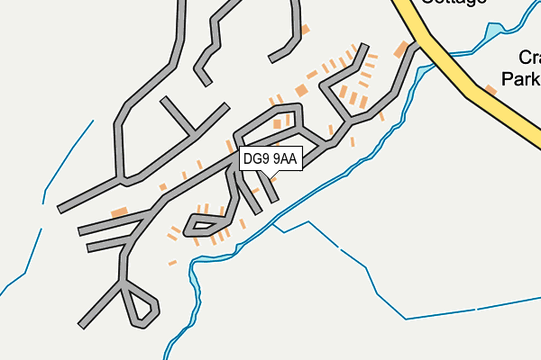 DG9 9AA map - OS OpenMap – Local (Ordnance Survey)