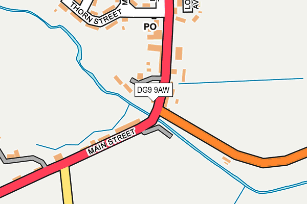 DG9 9AW map - OS OpenMap – Local (Ordnance Survey)