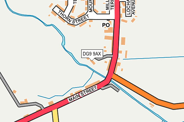 DG9 9AX map - OS OpenMap – Local (Ordnance Survey)
