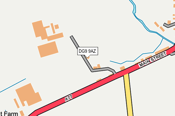 DG9 9AZ map - OS OpenMap – Local (Ordnance Survey)