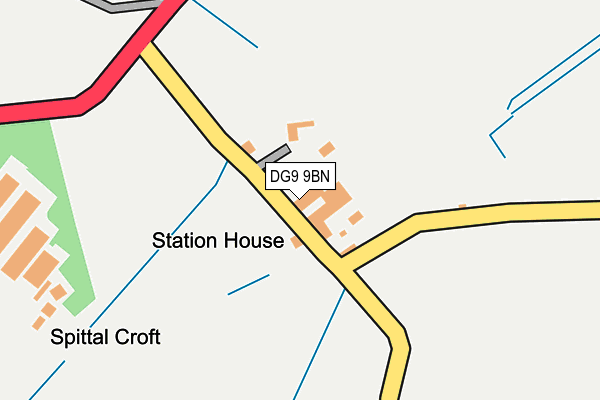 DG9 9BN map - OS OpenMap – Local (Ordnance Survey)