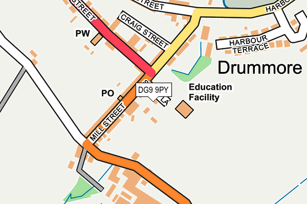DG9 9PY map - OS OpenMap – Local (Ordnance Survey)