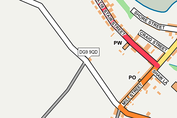 DG9 9QD map - OS OpenMap – Local (Ordnance Survey)