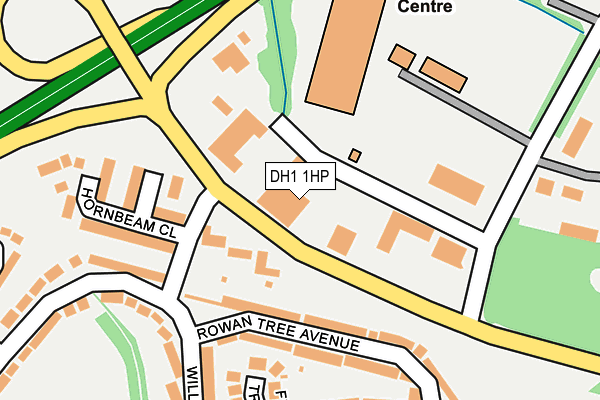 DH1 1HP map - OS OpenMap – Local (Ordnance Survey)