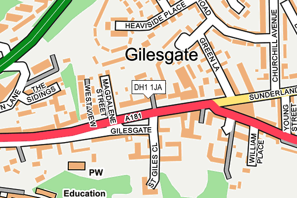 Map of ST. GILES FILLING STATION LTD at local scale