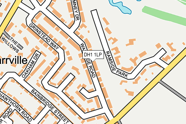 DH1 1LP map - OS OpenMap – Local (Ordnance Survey)