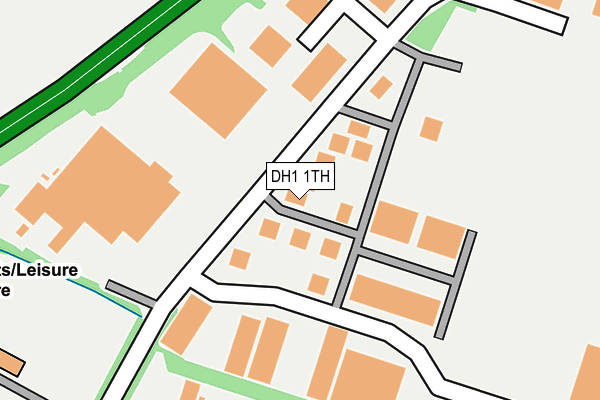 DH1 1TH map - OS OpenMap – Local (Ordnance Survey)
