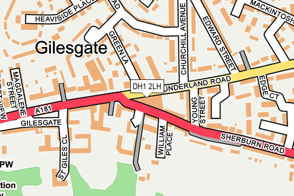 Map of GILESGATE LTD at local scale