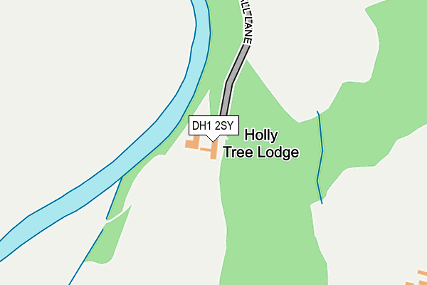 DH1 2SY map - OS OpenMap – Local (Ordnance Survey)