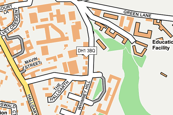 DH1 3BQ map - OS OpenMap – Local (Ordnance Survey)