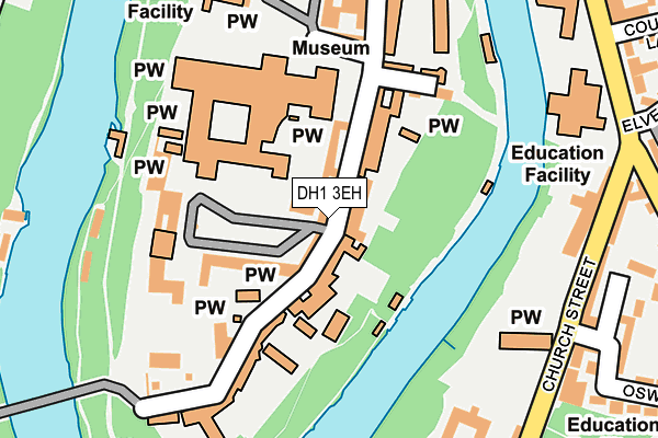DH1 3EH map - OS OpenMap – Local (Ordnance Survey)