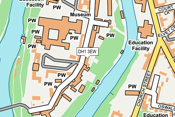 DH1 3EW map - OS OpenMap – Local (Ordnance Survey)