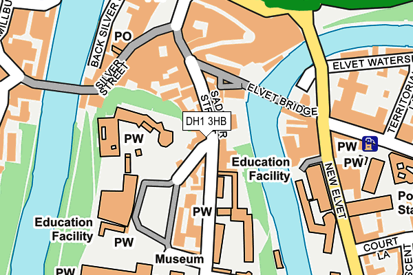 DH1 3HB map - OS OpenMap – Local (Ordnance Survey)