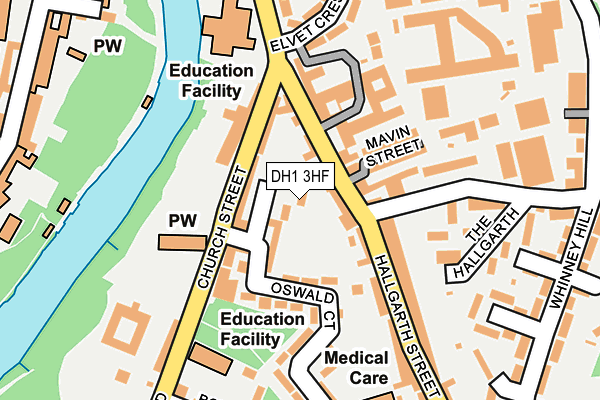 DH1 3HF map - OS OpenMap – Local (Ordnance Survey)