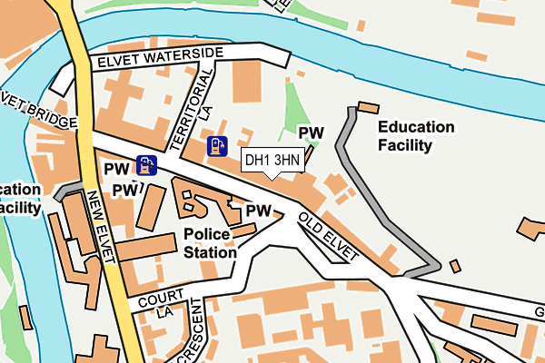 Map of OLD ELVET LIMITED at local scale