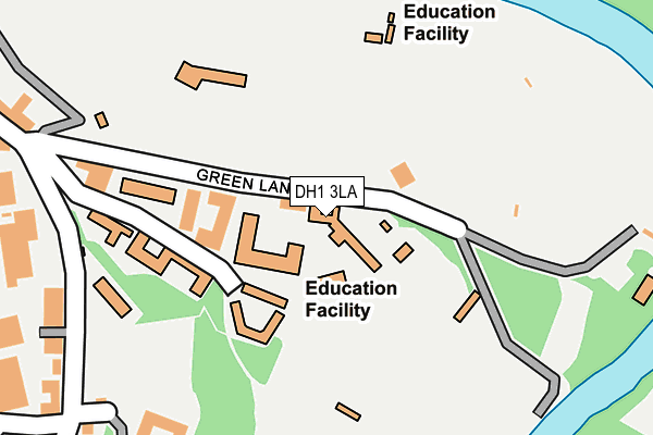 DH1 3LA map - OS OpenMap – Local (Ordnance Survey)