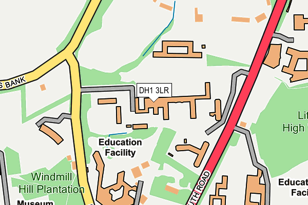 DH1 3LR map - OS OpenMap – Local (Ordnance Survey)