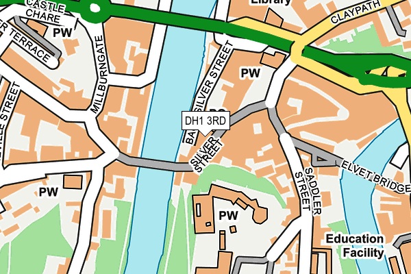 DH1 3RD map - OS OpenMap – Local (Ordnance Survey)