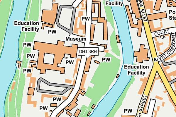DH1 3RH map - OS OpenMap – Local (Ordnance Survey)