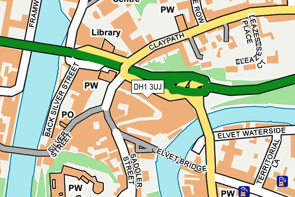 DH1 3UJ map - OS OpenMap – Local (Ordnance Survey)