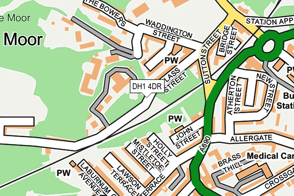 DH1 4DR map - OS OpenMap – Local (Ordnance Survey)