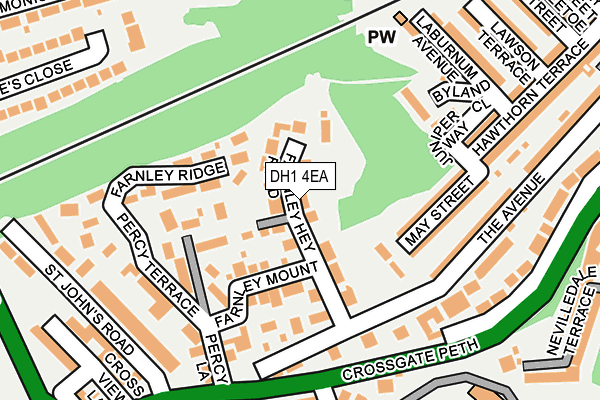 DH1 4EA map - OS OpenMap – Local (Ordnance Survey)