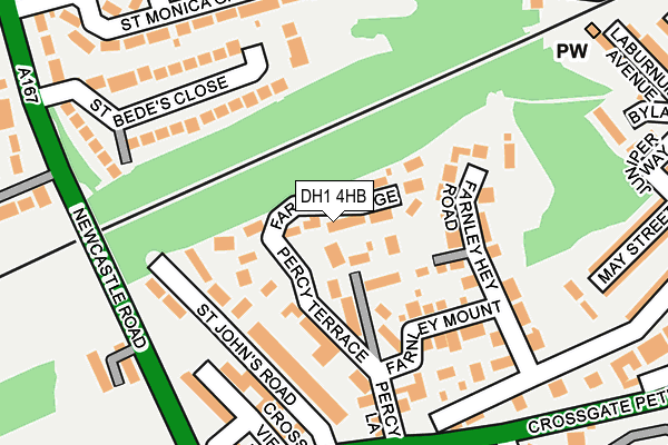 DH1 4HB map - OS OpenMap – Local (Ordnance Survey)