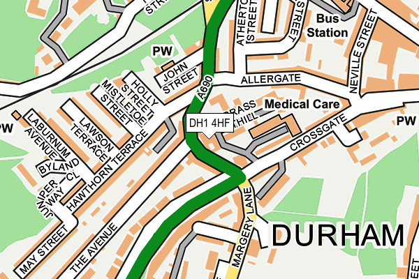 Map of STEPPING STONES DAY NURSERY (DURHAM) LIMITED at local scale