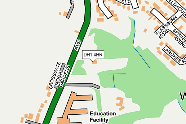 DH1 4HR map - OS OpenMap – Local (Ordnance Survey)