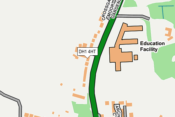 DH1 4HT map - OS OpenMap – Local (Ordnance Survey)