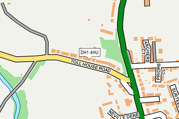 DH1 4HU map - OS OpenMap – Local (Ordnance Survey)
