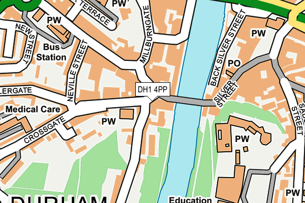 DH1 4PP map - OS OpenMap – Local (Ordnance Survey)