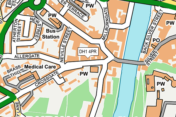 DH1 4PR map - OS OpenMap – Local (Ordnance Survey)