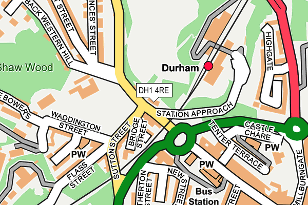 DH1 4RE map - OS OpenMap – Local (Ordnance Survey)