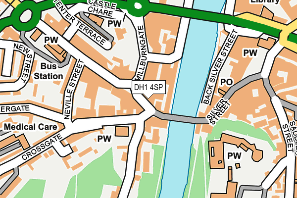 DH1 4SP map - OS OpenMap – Local (Ordnance Survey)