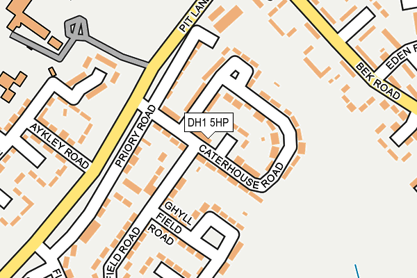 DH1 5HP map - OS OpenMap – Local (Ordnance Survey)
