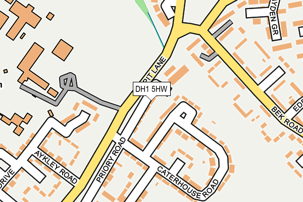 DH1 5HW map - OS OpenMap – Local (Ordnance Survey)