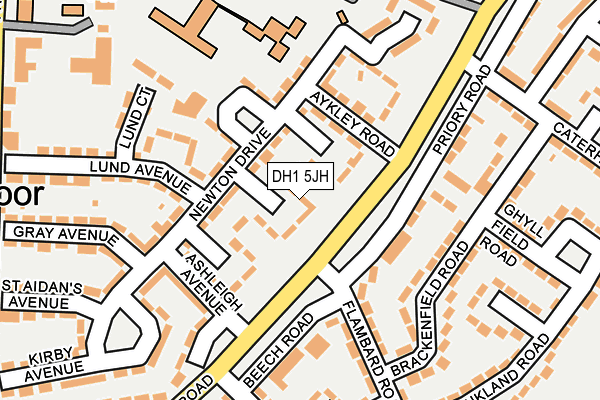 DH1 5JH map - OS OpenMap – Local (Ordnance Survey)