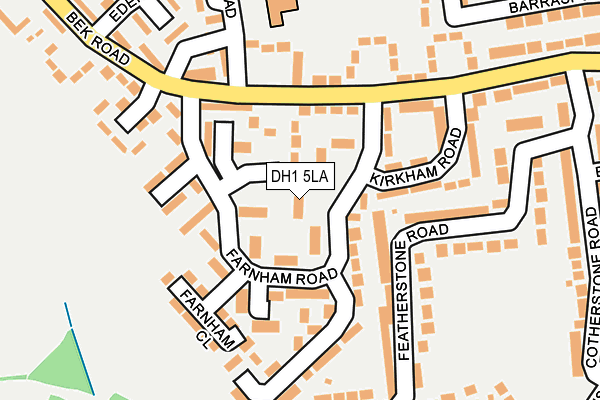DH1 5LA map - OS OpenMap – Local (Ordnance Survey)