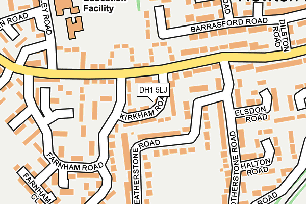 DH1 5LJ map - OS OpenMap – Local (Ordnance Survey)