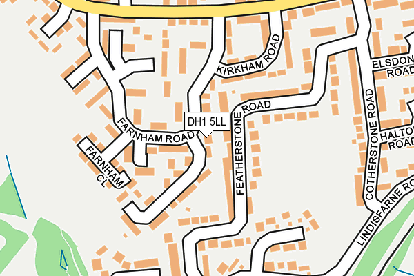DH1 5LL map - OS OpenMap – Local (Ordnance Survey)