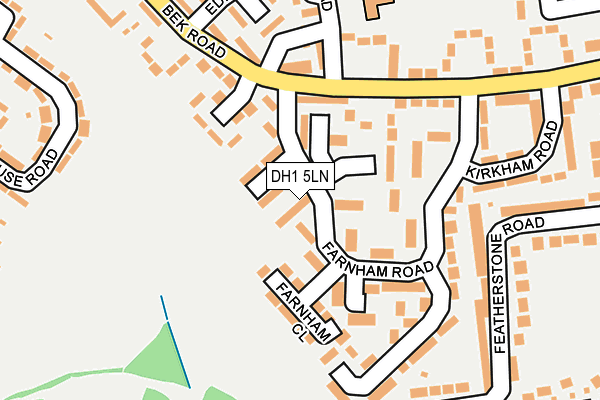 DH1 5LN map - OS OpenMap – Local (Ordnance Survey)