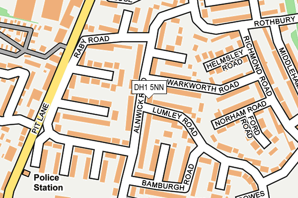 DH1 5NN map - OS OpenMap – Local (Ordnance Survey)