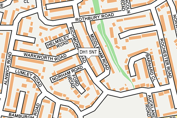 DH1 5NT map - OS OpenMap – Local (Ordnance Survey)