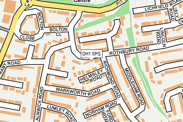 DH1 5PG map - OS OpenMap – Local (Ordnance Survey)