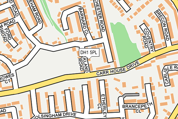 DH1 5PL map - OS OpenMap – Local (Ordnance Survey)